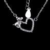 Buy cheap Cute New Jewellery Design 925 Silver White Gold Rabbit Shape Party Necklace from wholesalers