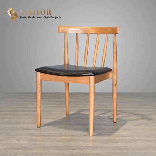 Buy cheap ODM PU Leather Solid Wood Dining Chair from wholesalers