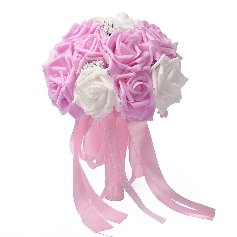 European and American PE foam lace bride holding bouquet wedding bridesmaids simulation wedding bouquet