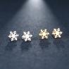 Buy cheap Stainless Steel Stud Earring For Women Man Snow Gold And Silver Color Lover's Engagement Jewelry Drop Shipping from wholesalers