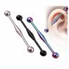 Buy cheap Stainless steel multi spiral industrial barbell ear piercing body jewelry from wholesalers