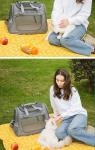 Soft Sided Air Large Pet Carrier Travel Bag Tote Purse 45L×25W×34H cm