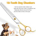 7 Inch Screw Adjustable Puppy Pet Grooming Products Curved Blending Scissors
