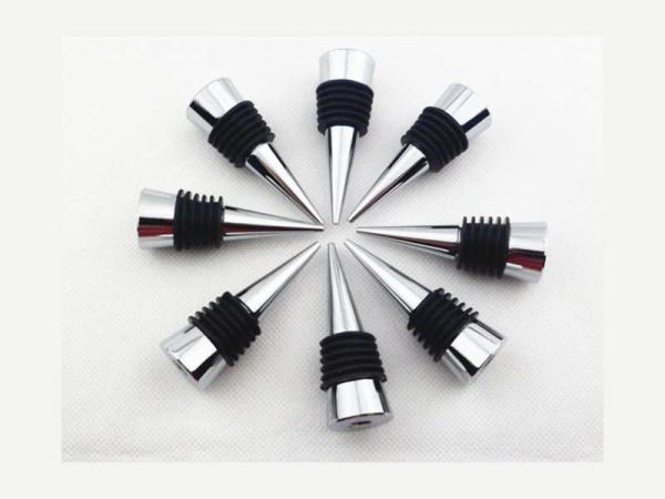 Buy cheap Die casting zinc alloy wine accessories chrome plated wine bottle stopper wedding favor, stopper kit part from wholesalers