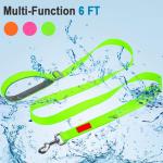Soft Handle Waterproof Dog Leash , Nylon Hands Free Dog Leash High Flexibility