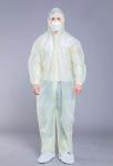 Dust Protective Knit Cuff Zipper Disposable Work Overalls