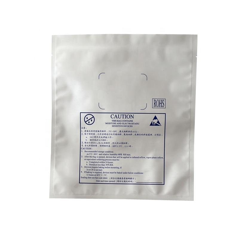 Moisture Barrier ESD Aluminum Foil Plastic Bag For Electronic Device Storage Solution