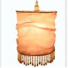 Buy cheap Collapsible Drum Navy Blue Velvet Lampshade With Clear Beads from wholesalers