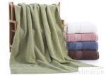 Dobby Border Terry 100% Cotton Bath Towels Set For Bathroom 400gsm