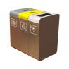 Buy cheap Large Urban Furniture Street 120L Multi Compartment Trash Can from wholesalers