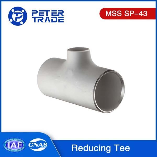 Buy cheap MSS SP-43 Stainless Steel ASTM A403 WP 304 WP316 Butt Weld Reducing Tees Unequal Tees from wholesalers