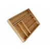 Buy cheap Natural Restaurant Bamboo Storage Organizer Utensil Tray Drawer Carbonized Color from wholesalers