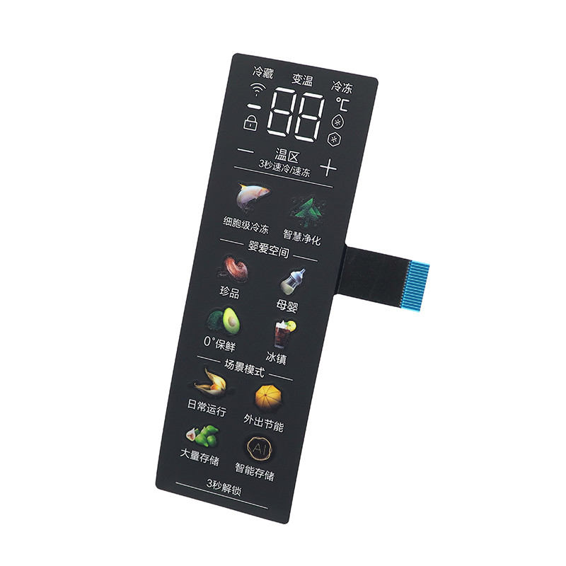 PMMA 2.0mm Capacitive Membrane Switch For Refrigerator Freezer
