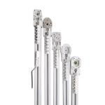White 50KG Wall Mounted Wave Curtain Track