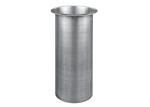 Round design Stainless steel brush finished mini desktop bathroom trash can