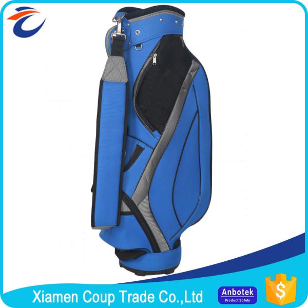 Buy cheap Softback Type Nylon Sports Bag Blue Golf Shoulder Strap Parts Hood Bags from wholesalers