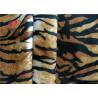 Buy cheap Tiger Stripe Velboa 100% Polyester Velvet Fabric , Animal Print Faux Fur Fabric from wholesalers