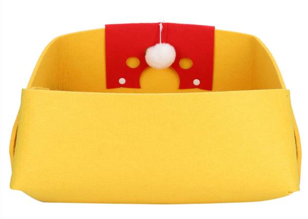 Buy cheap Cat Yellow Sleeping Bed Laser Logo EN71 Felt Pet Cave House from wholesalers