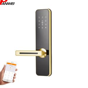 China Smart Pin Code Door Lock Stainless Steel 304 Card Key Password 6V Strong Handle on sale