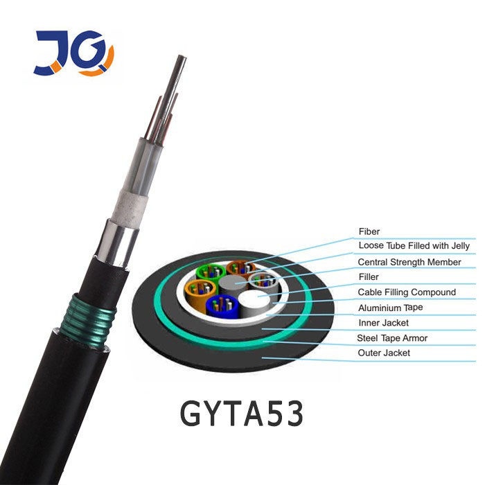 Underground Double Sheath GYTS53 Factory Fiber Optic Cable Gyta53 Fiber Cable