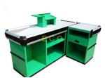 Buy cheap Custom Green Cashier Checkout Display Counter For Retail Store / Supermarket from wholesalers