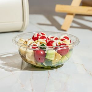 Buy cheap Disposable Clear PET Takeout Fruits Acai Salad Bowls with Lids product