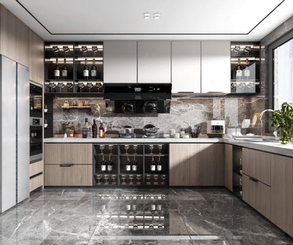 Buy cheap Lacquer Acrylic Melamine Customized Cabinext Furniture Modern Kitchen Cabinet from wholesalers