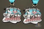 Great Cow Runsports Award Medals Soft Enamel And Glitter Colors With Ribbon