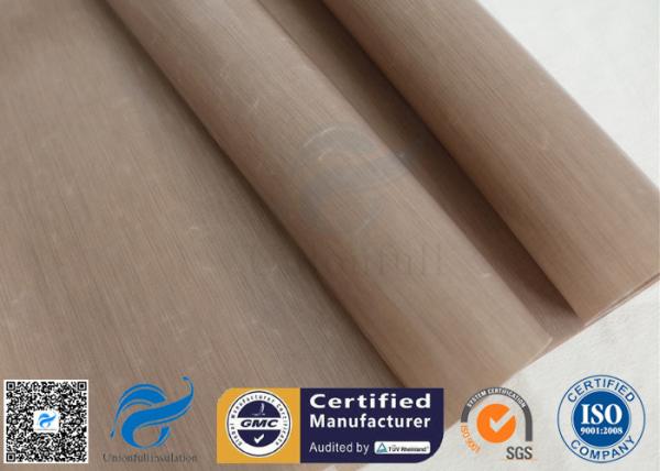 Quality 0.12mm PTFE Coated Fiberglass Fabric Non Stick Food Grade BBQ Grill Mat Oven Liner for sale