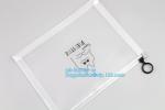 resealable clear vinyl pvc silder promotional zipper bag, Pen Bag with Slider
