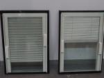 Horizontal Pattern Blinds Between Glass , Aluminium Blinds For Door Window