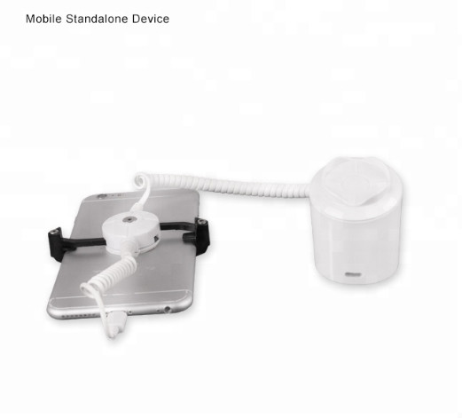 Cell phone anti-theft display device, mobile phone display security stand, retail anti-theft alarm device