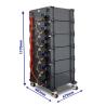 Buy cheap Stackable 100ah 48V Lithium Battery 5kw Solar Lifepo4 Battery Rack Mounted from wholesalers