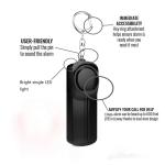 130db Emergency Personal Security Alarms Keychain colorful alarms for girls
