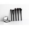 Buy cheap Natural Vegan Hair Makeup Brush Set 12pcs With Black Wire Drawing Metal Handle from wholesalers