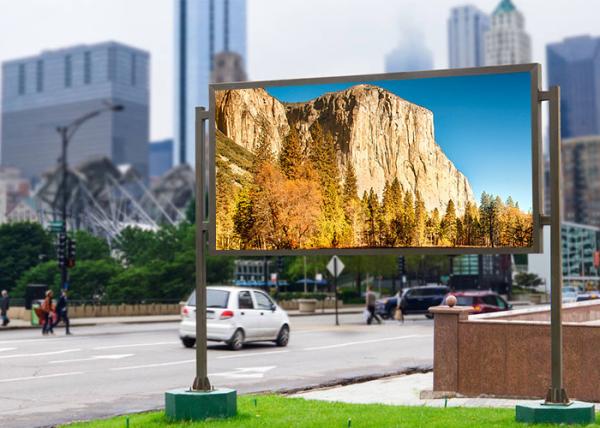 Buy cheap Waterproof P8 Giant Outdoor LED Screens High Brightness Single Pillar Type from wholesalers