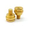 Buy cheap Anodized CNC Brass Parts High Precision Knurled Thumb Screws Customized from wholesalers