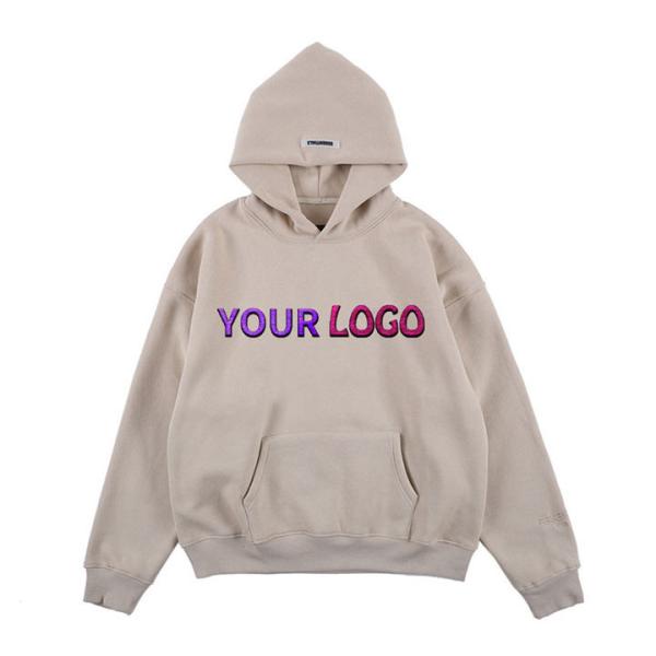 Buy cheap Anti - Pill Winter Fleece Cotton Pullover Hoodie Embroidery Knit from wholesalers