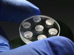 Round Sapphire Glass Lens Assembly Part With Sink Hole High Thermal Conductivity