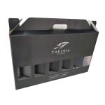 Waterproof Black Corrugated 12 Bottle Wine Gift Box