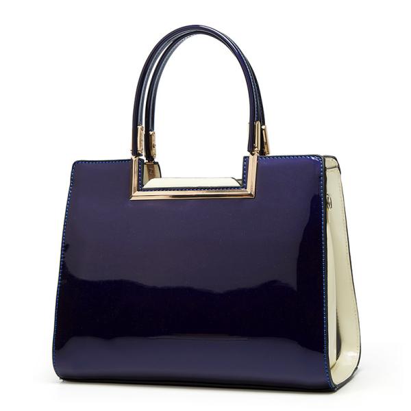 Buy cheap 0.7kg Blue Coat Paint Retro PU Leather Handbags from wholesalers