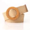 Buy cheap Straw Waist Braided Fabric Belt 5cm Elasticated Woven Belt Stretch from wholesalers