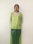 Round Neck PE Apron Flat Packed Waterproof Embossed Surface For Protection