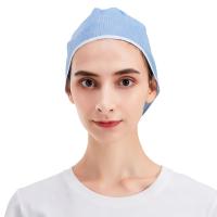 Buy cheap 10gsm-35gsm Disposable Non Woven Cap With Ties 18" 21" 24" product