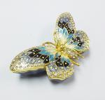 Custom metal butterfly shaped jewelry box for promotional gift