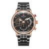 Buy cheap Stainless Steel Chain Mens Metal Strap Watches , Chronograph Mesh Wristband Watch from wholesalers