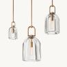 Buy cheap Cylinder Shape Glass Suspended Pendant Light Botanist Cloche Pendant Hardwired from wholesalers