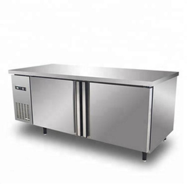 Buy cheap 420L Stainless Steel Commercial Kitchen Refrigerator / Undercounter Refrigerator Manual Defrost Type With Double Doors from wholesalers