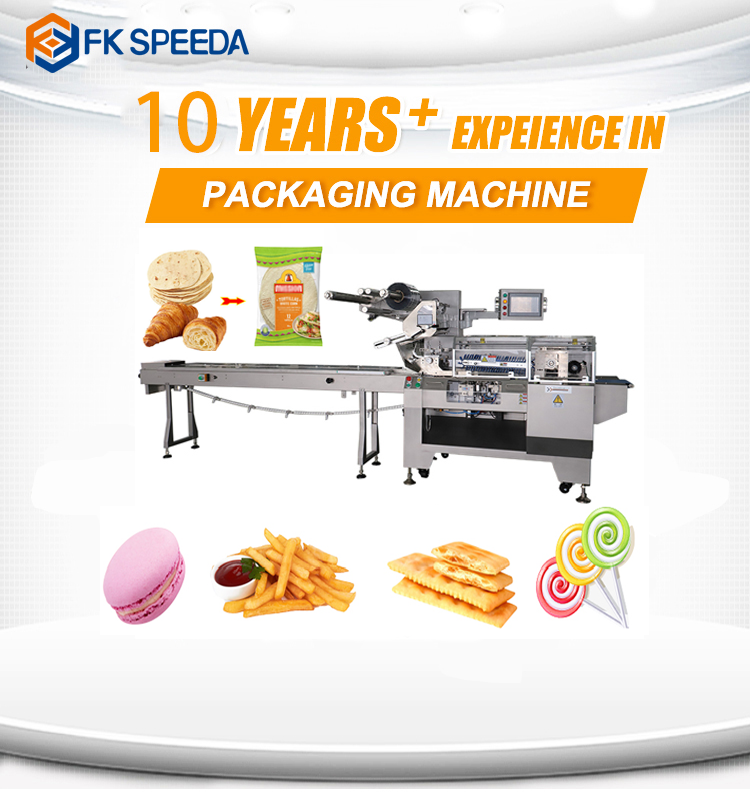 FK-Z602 Automatic Horizontal Flowpack Packing Machine for Pillow Type Wafer Biscuit