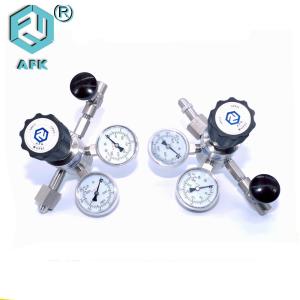 Buy cheap High Pressure Nitrogen SS Pressure Gauge , Two Stage Pressure Regulator AFK 1/4Npt from wholesalers